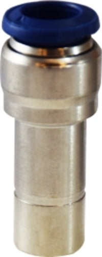 20512N by Midland | Push-In Fitting | Reducer | 3/8" Tube OD x 1/4" Tube OD | Nickel Plated Brass