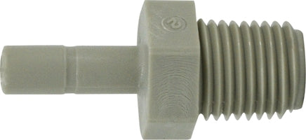 20528P by Midland | Push-In Tube Fitting | 3/8" Stem OD x 1/4" Male NPTF | Adapter | Plastic