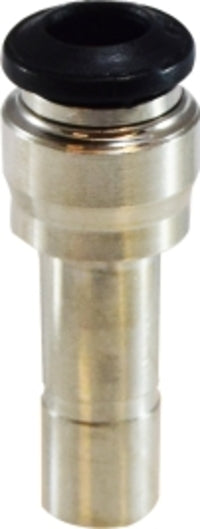 20758N (20-758N) by Midland | Push-In Fitting | Metric Reducer | 8mm Stud x 6mm Tube OD | Straight | Nickel Plated Brass