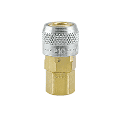 210-2803 by ZSi-Foster | Quick Disconnect | 210 Series | 1/4" Automatic Socket | 1/8" FPT | Brass/Steel