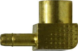 21133 (21-133) by Midland | Barb for Plastic Tubing | 1/4" Tube OD x 1/8" Female Pipe | 90° Elbow | Brass