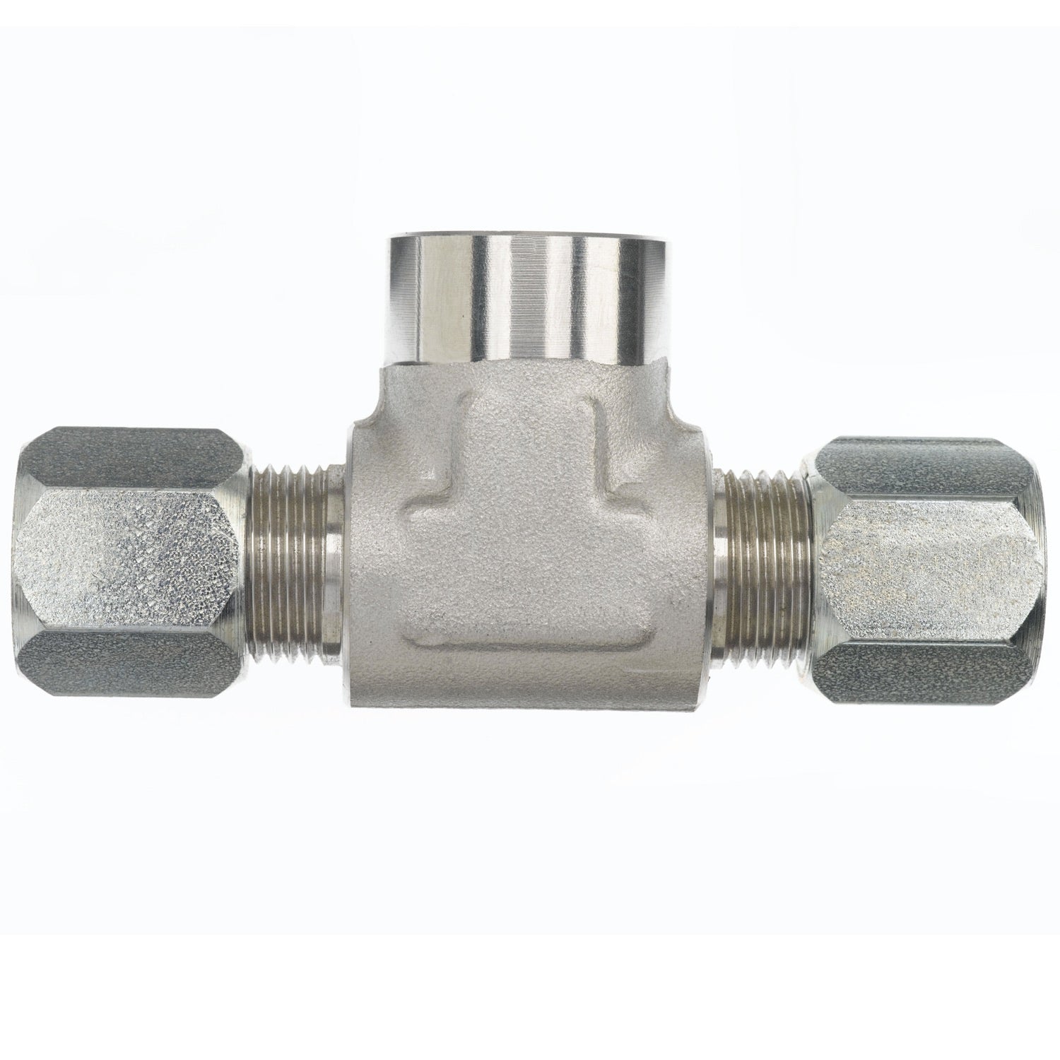 C2602-06-06-04-FG by Brennan Inc. | -06 Bite Type x -06 Bite Type x -04 Female Pipe | Tee | Forged Steel