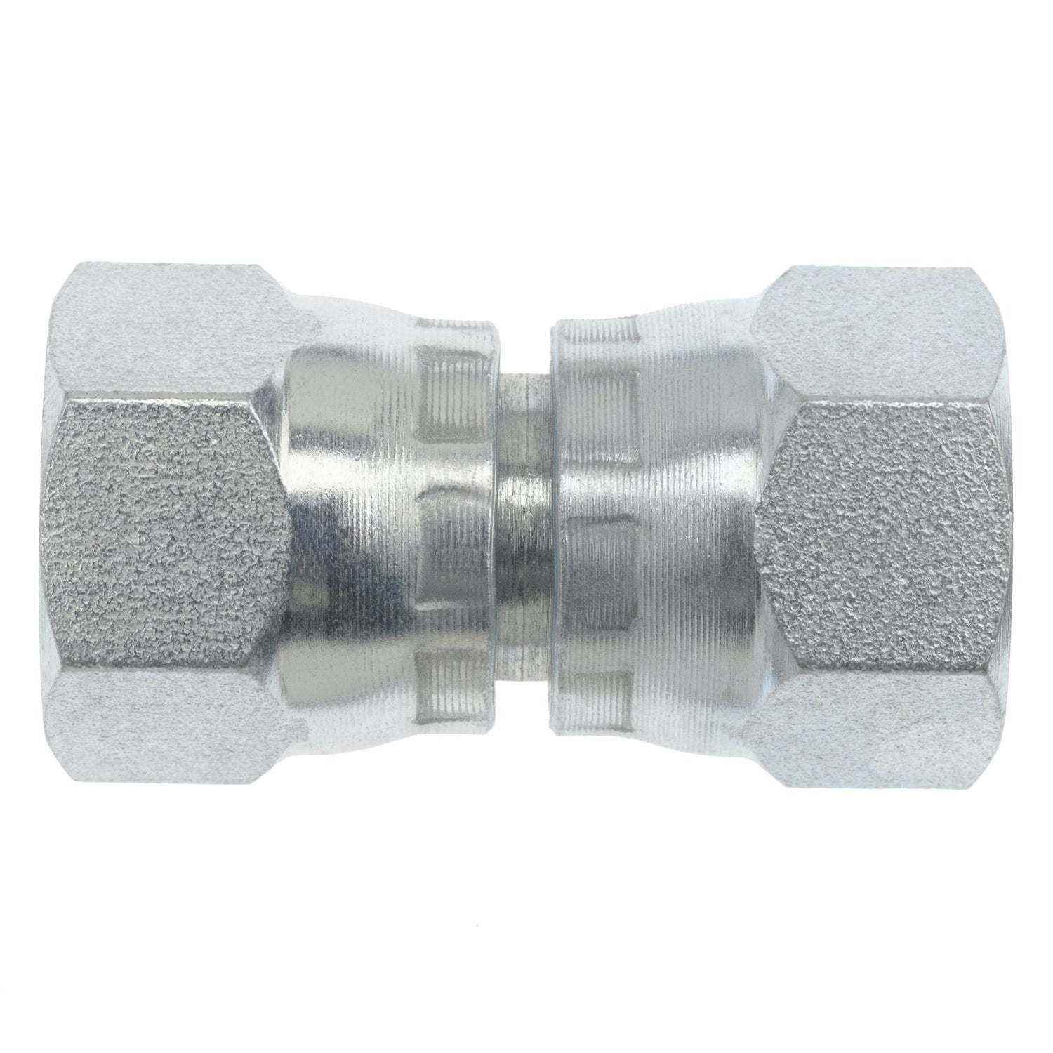 6565-06-06-SS by Brennan Inc. | -06 Female JIC Swivel x -06 Female JIC Swivel | Straight | Stainless Steel
