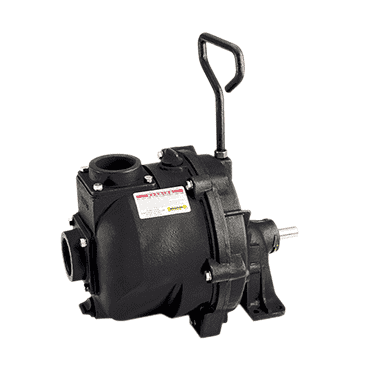 444PBI by Banjo | Centrifugal Pumps | 4" 444 Series Cast Iron Bearing Pedestal with 1" Shaft | 5 Vane Impeller