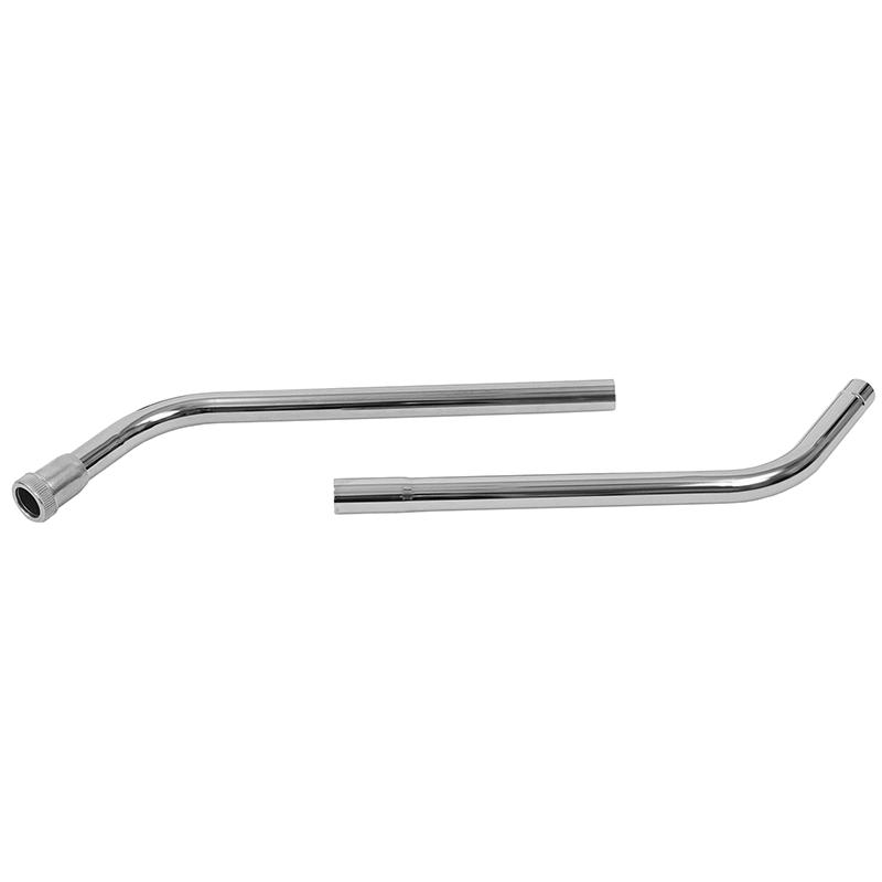 22C by Flexaust | Two-Piece Wand | Neck Size: 1-9/16" | 2 Bends | Metal | 54" Length | Connection: Button Lock | Type 1 | Chrome Steel
