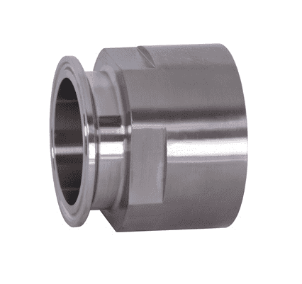 22MP-G200100 Dixon Valve 304 Stainless Steel Sanitary Clamp x Female NPT Adapter - 2" Tube OD - 1" NPT