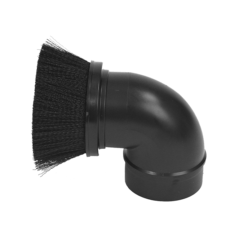 230 by Flexaust | 2-1/4" Friction Fit 90° Dust Brush | 2-1/4" | Plastic | Black