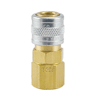 2702H by ZSi-Foster | Quick Disconnect Socket | For Heat | Viton Seal | 1/4" FPT | Brass/Steel