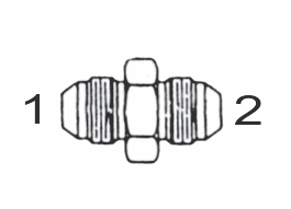 2403 5x5 by Couplamatic | Hydraulic Adapter | 1/2-20 Male JIC x 1/2-20 Male JIC | Straight