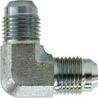 250055 by Midland | Hydraulic Union | 1/2-20 Male JIC 37° Flare x 1/2-20 Male JIC 37° Flare | 90° Elbow | Steel