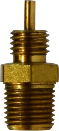 25175 by Midland | Split Sleeve DOT Fitting | Connector with Nut and Sleeve | 1/8" Tube OD x 1/16" Pipe Thread | Brass