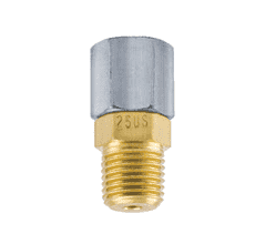 25US by ZSi-Foster | Swivel Fitting | Male to Female Pipe | 1/4" FPT x 1/4" MPT | Brass/Steel
