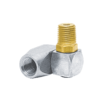 25US36 by ZSi-Foster | Swivel Fitting | Brass / Steel Dual Swivel | 1/4" FPT x 1/4" MPT | Brass/Steel