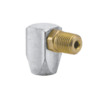 25US90-101 by ZSi-Foster | Swivel Fitting | Viton Seal | 1/4" FPT x 1/4" NPT | 90° Elbow | Brass