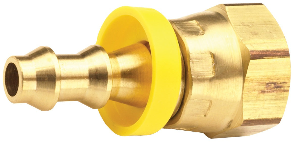 2801212C by Dixon Valve | Push-On Hose Barb Fitting with Gasket Seat | 3/4" Female NPSM Swivel x 3/4" Hose ID | Brass