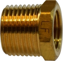 706110-1604 by Midland | Lead Free Pipe Fitting | Hex Bushing | 1" Male Pipe x 1/4" Female Pipe | Brass | Replaces: 28112LF / 28-112LF
