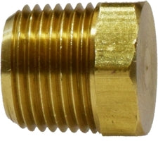 28203 by Midland | Cored Hex Plug | 3/8" Male NPTF | Brass