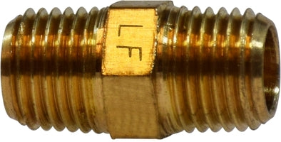 706122-04 by Midland | Lead Free Pipe Fitting | Hex Nipple | 1/4" Male Pipe | Brass | Replaces: 28212LF / 28-212LF