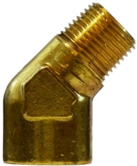 28238 by Midland | Forged | 1/8" Female NPTF x 1/8" Male NPTF | 45° Street Elbow | Brass