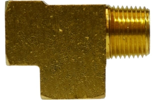 28245 by Midland | 1/8" Female NPTF x 1/8" Male NPTF x 1/8" Female NPTF | Service (Street ) Run Tee | Brass