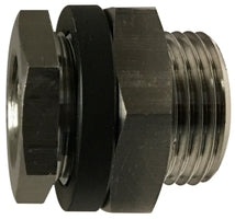 28304SS by Midland | Pipe Bulkhead Fitting | 1/2" Female NPT | 1.173" Hose Size | 316L Stainless Steel