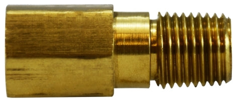28335 by Midland | Long Extension | D.O.T. Approved | 1/8" Female NPTF x 1/8" Male NPTF | 1-1/4" Length | Straight | Adapter | Brass