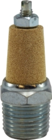 28381 by Midland | Pneumatic Muffler with Flow Adjustment | 3/8" Male Pipe | Brass