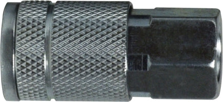 28507S by Midland | Automotive/Parker Interchange (Tru-Flate) | Pneumatic Coupler | 1/4" Female Pipe | 1/4" Body Size | Steel