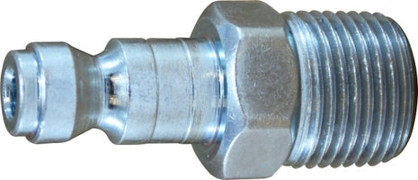28512 by Midland | Automotive/Parker Interchange (Tru-Flate) | Pneumatic Plug | 1/4" Male Pipe | 3/8" Body Size | Steel