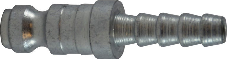 28523 (28-523) by Midland | Automotive/Parker Interchange (Tru-Flate) Pneumatic Hose Barb Plug | 1/4" Hose ID | 3/8" Body size | Straight | Steel