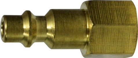 28534B by Midland | Industrial Interchange Pneumatic Plug | 1/4" Female Pipe | 1/4" Body Size | Brass