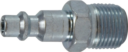 98814 by Midland | Industrial Interchange Pneumatic Plug | 1/4" Male Pipe | 3/8" Body Size | Steel
