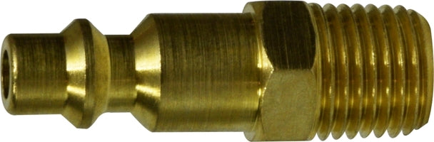28546B by Midland | Industrial Interchange Pneumatic Plug | 1/4" Male Pipe | 1/4" Body Size | Brass