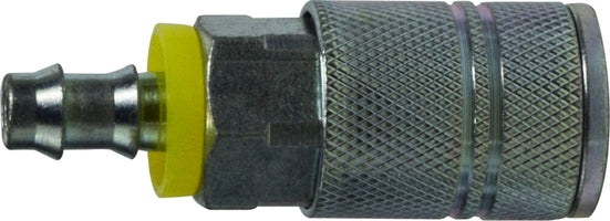 28565S by Midland | Industrial Interchange Pneumatic Push-On Hose Coupler | 1/4" Hose ID | 1/4" Body Size | Steel
