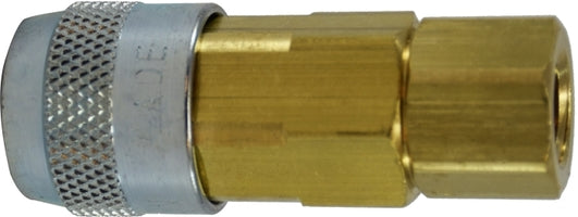 28684 by Midland | Lincoln Interchange | Pneumatic Coupler | 1/4" Female Pipe | 1/4" Body Size | Brass