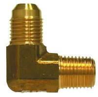 28783F by Midland | JIC 37° Flare | Forged | 3/4" Tube OD | 3/4-14" Male NPTF | 1-1/16-12" Tube Thread | 90° Elbow | Brass