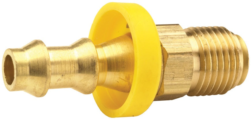 2900812C by Dixon Valve | Push-On Hose Barb Fitting | Male SAE Inverted Flare Swivel | 1/2" Tube OD | 1/2" Hose ID x 1/2" Male Inverted Flare | Brass