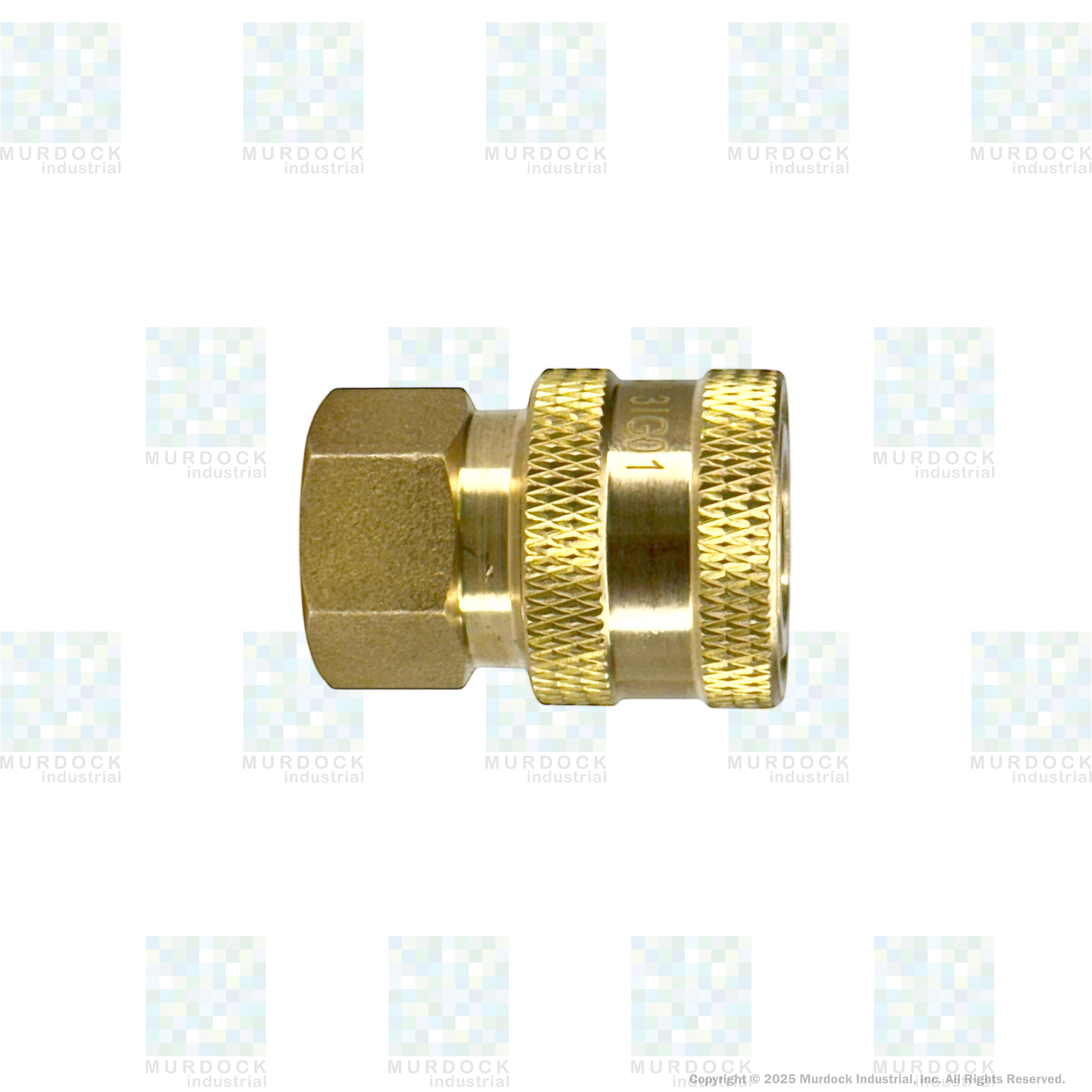 2EF2-B by Dixon Valve | Hydraulic Quick Disconnect Coupling | E-Series | 1/4" Female NPTF x 1/4" Straight-Through Interchange | Socket | Nitrile Seal | Brass