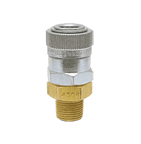 2R4504 by ZSi-Foster | Quick Disconnect | 2FRL Series | 3/8" Automatic Socket | 1/2" MPT | Brass/Steel