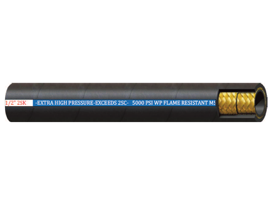 3/8" 2SK by Couplamatic | Import Thin Cover | 2-Wire Extreme Pressure Hydraulic Hose | Exceeds 2SN/2SC | 3/8" ID | 400ft