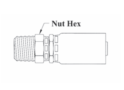 3-04144 by Couplamatic | 3 Series Coupling | 1/4" Hose ID x 1/4-18 Thread Size Male Swivel NPTF | Straight | Trivalent Zinc Plating