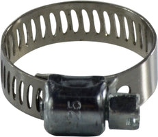 300005 by Midland | Metal Hose Miniature Worm Gear Clamp | 300 Series | 5/16" Width | ID Range: 7/16" to 11/16" | 300 Stainless Steel Band / Carbon Steel Screw