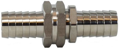 30027SS by Midland | Garden Fitting | Hose Coupling | 1/2" Hose Barb x 1/2" Hose Barb | 316 Stainless Steel