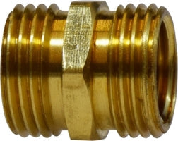 30099 by Midland | Garden Hose Fitting | Rigid | 3/4" Male GHT x 3/4" Male GHT | Brass