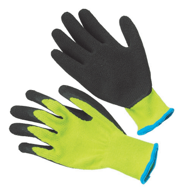 300BLP-M by Seattle Gloves | Latex Palm and Fingertips Gloves | Medium | Black | Pack of 12