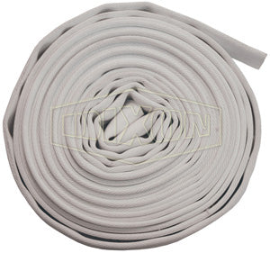 A315-100UC Dixon 300# Single Jacket All Polyester Fire Hose - Uncoupled - 1-1/2" Hose Size - 1-3/4" Bowl Size - 100ft Length