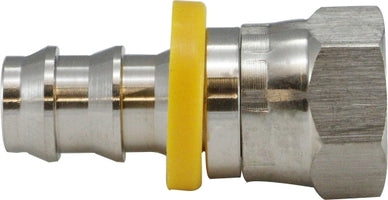 30234SS by Midland | Push On Hose Barb | SAE/JIC 45°/37° Swivel | 1/2" Hose ID x 1/2" Female 45°/37° | 316 Stainless Steel