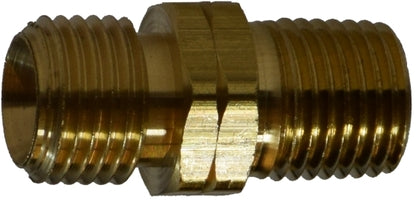 30406 by Midland | Welding Hose Fitting | Left Hand 9/16-18 #122LWA | Welding Hose Connector | 1/4"-18 Size | Brass
