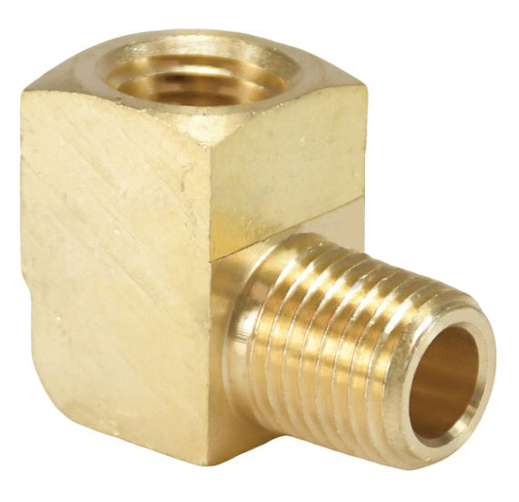 3040202C by Dixon Valve | 90° Street Elbow | 1/8" Female NPTF x 1/8" Male NPTF | Extruded Brass