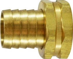 30545 (30-545) by Midland | Garden Hose Fitting | Female NPSM Short Shank | 1/2" Hose Barb x 3/4" Female NPSM | Straight | Brass